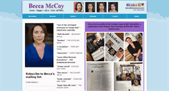 Desktop Screenshot of beccamccoy.com
